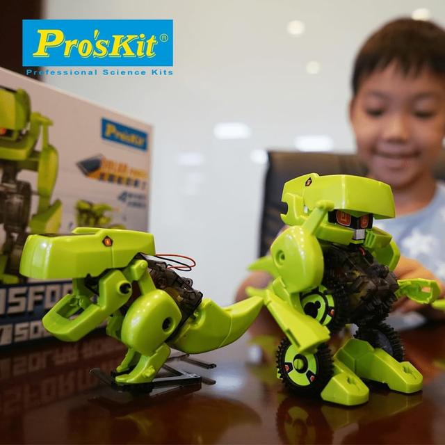 لعبة تركيب روبوت للاطفال بروسكيت يعمل بالطاقة الشمسية Proskit Transforming 4 Solar Robots