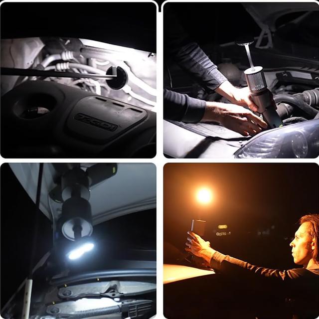 كشاف ليد خارجي وباور بنك مدمج 10000 مللي أمبير Portable Telescopic Tripod Camping Light