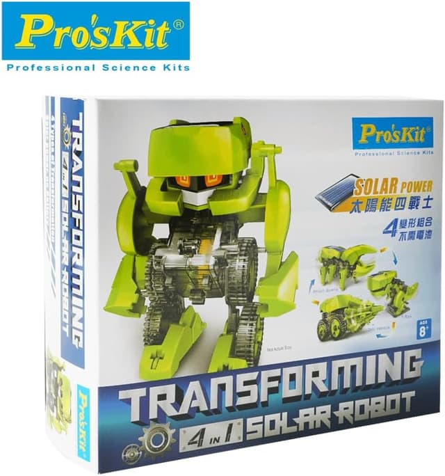 لعبة تركيب روبوت للاطفال بروسكيت يعمل بالطاقة الشمسية Proskit Transforming 4 Solar Robots