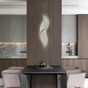 ديكور جدار غرف نوم اضاءة حائط على شكل ريشة Luxury Bedroom Feather Decorative Wall Lamp