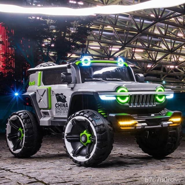 سيارة اطفال كبيرة جيب كهربائية تكتك 12 فولت مع ريموت Taktik Kids Ride On Car 4*4 Heavy Duty Super Jeep