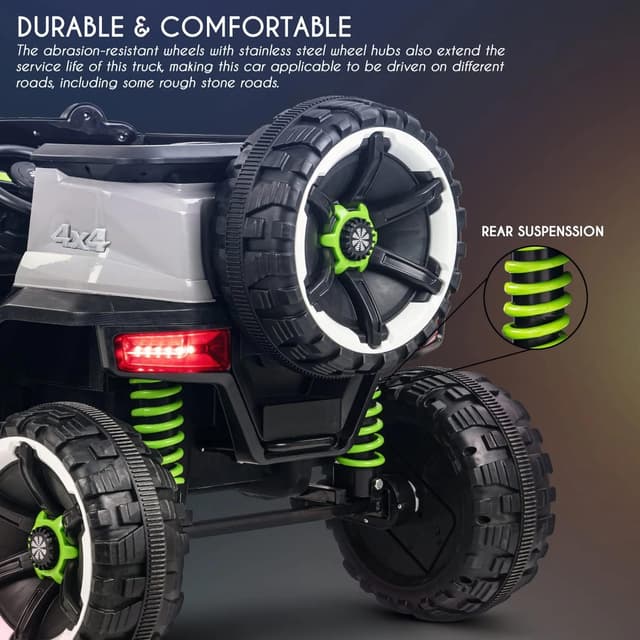 سيارة اطفال كبيرة جيب كهربائية تكتك 12 فولت مع ريموت Taktik Kids Ride On Car 4*4 Heavy Duty Super Jeep