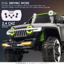 سيارة اطفال كبيرة جيب كهربائية تكتك 12 فولت مع ريموت Taktik Kids Ride On Car 4*4 Heavy Duty Super Jeep