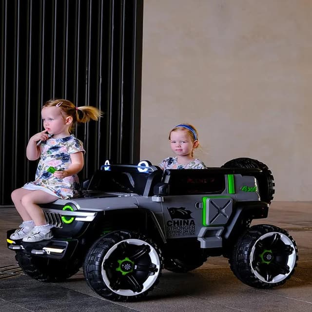 سيارة اطفال كبيرة جيب كهربائية تكتك 12 فولت مع ريموت Taktik Kids Ride On Car 4*4 Heavy Duty Super Jeep