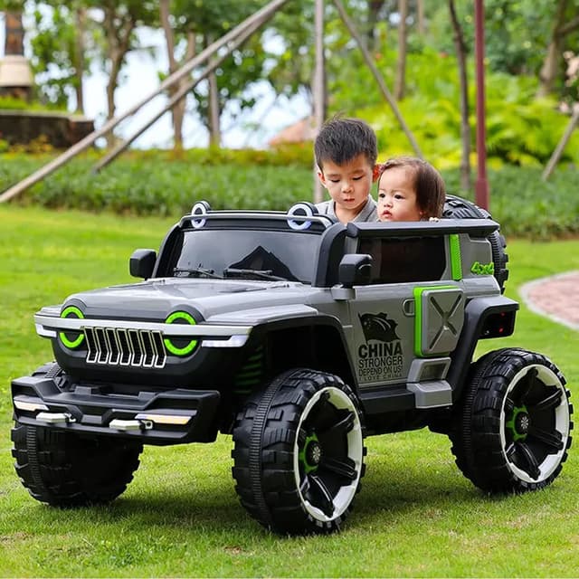 سيارة اطفال كبيرة جيب كهربائية تكتك 12 فولت مع ريموت Taktik Kids Ride On Car 4*4 Heavy Duty Super Jeep
