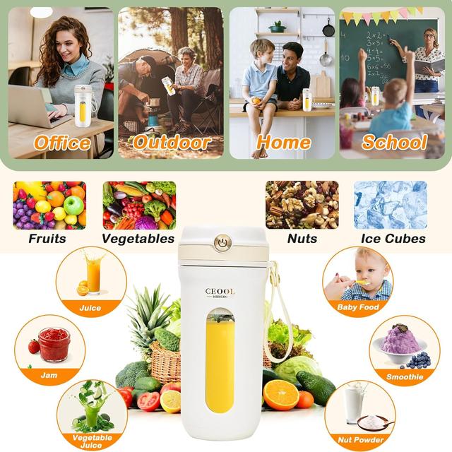 خلاط محمول صغير 350 مللي Ceool Mini Portable Blender - SW1hZ2U6MTkyMzMzNw==