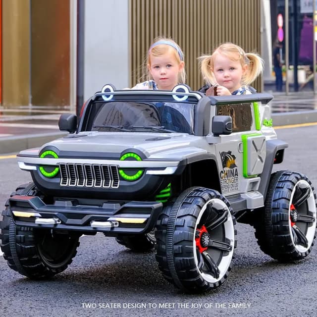 سيارة اطفال كبيرة جيب كهربائية تكتك 12 فولت مع ريموت Taktik Kids Ride On Car 4*4 Heavy Duty Super Jeep