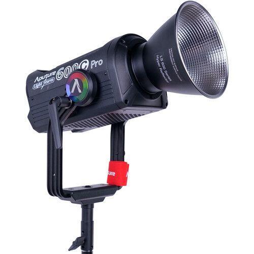 إضاءة تصوير LS 600c من أبوتشر RGBBWW مع حامل على شكل Aputure LS 600c Pro Light Storm 600W RGBWW Bowens Mount Point-Source LED with V Mount battery plate V