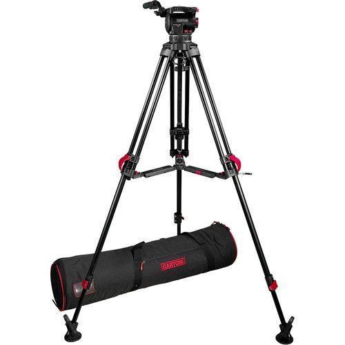 حامل كاميرا احمر بنظام قفل كارتوني Cartoni Focus 10 Red Lock System (100mm Ball)