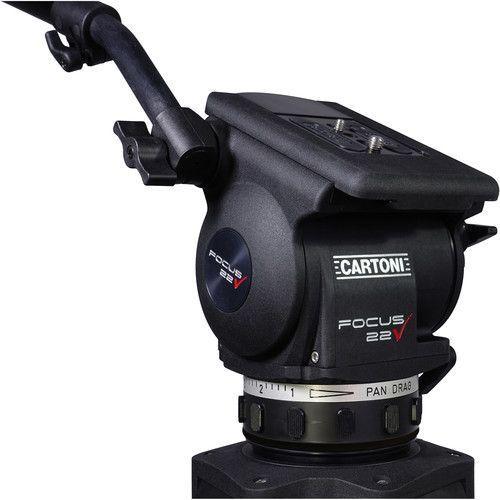 Cartoni Focus 22 Fluid Head with H602 Tripod Legs & Ground Spreader (100mm) - SW1hZ2U6MTkyOTU0OQ==