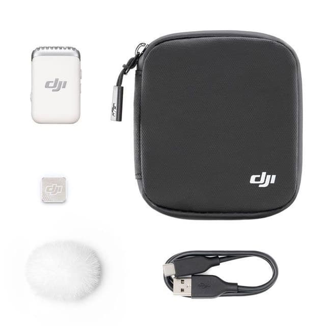 مايك لاسكلي بلون أبيض لؤلؤي  2 دي جي آي DJI Mic 2 Transmitter - Pearl White