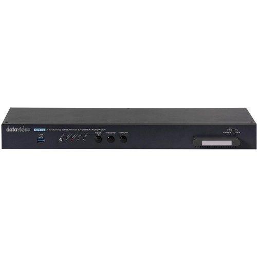 جهاز ترميز وبث وتسجيل رباعي القنوات داتا فيديو Datavideo 4-Channel Streaming Encoder and Recorder (1 RU) - SW1hZ2U6MTkzMjIyNA==