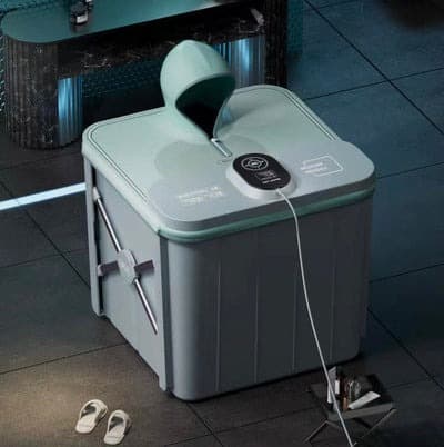 حوض استحمام قابل للطي حمام بخار أوتوماتيكي Volcano Bath Tub Automatic Heating Steam Bath