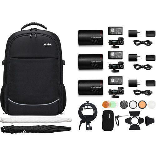 Godox AD100pro Pocket Flash 3-Light Kit - SW1hZ2U6MTkzNDc5Mg==