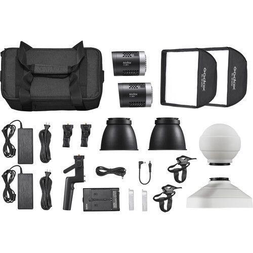 مجموعة معدات تصوير ثنائية اللون 10 في 1 غودوكس Godox ML30BI 2 light kit