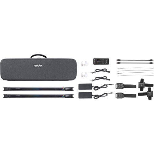 إضاءة تصوير أنبوبية قطعتين 6300 كلفن قابلة للتعديل مع إضاءة RGB غودوكس Godox TL60 RGB Tube Light 2-Light Kit