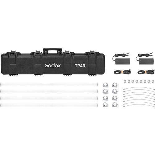مجموعة عصا إضاءة تصوير ملونة 120 سم جودوكس Godox TP4R Pixel Tube 4 Light Kit