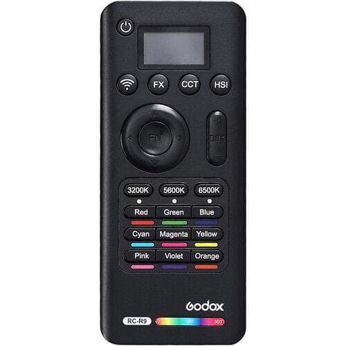 ريموت اضاءة ليد 2.4 جيجا هرتز متوافق مع إضاءة تصوير أنبوبية LED LC500R غودوكس Godox remote control for LED RGB lights