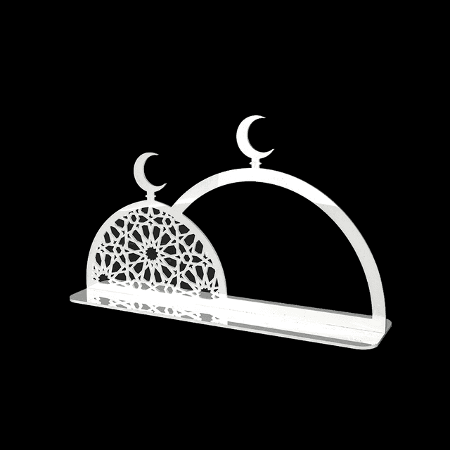 ديكور طولة رمضاني ستاند على شكل قبة مسجد Ramadan Acrylic Stand Mosque Dome - SW1hZ2U6MTk3NDY2NA==