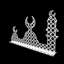 ديكور طولة رمضاني ستاند على شكل مسجد Ramadan Acrylic Stand Mosque Shape