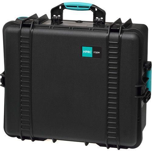 HPRC 2700CW Wheeled Hard Case with Cubed Foam Interior (BLACK)