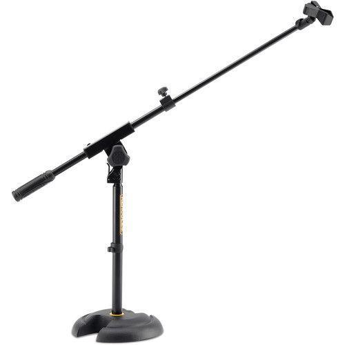 ستاند مايك بذراع قابلة للتعديل ومشبك مبطن من هيركيلوس Hercules Stands H-Base Microphone Stand