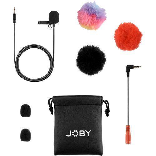 مايك صغير سلكي 5.9 قدم متوافق مع الجولات والكاميرات أسود من جوبي JOBY Wavo Lavalier Microphone - SW1hZ2U6MTk1MTg0OQ==