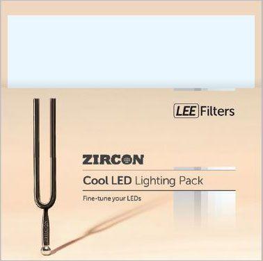 حزمة إضاءة LED زيركون 9 قطع 12x12 بوصة لي فلتر LEE Zircon Cool LED Lighting Pack
