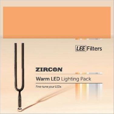 حزمة إضاءة LED زيركون دافئة 12 ورقة 12x12 بوصة لي فلتر LEE Zircon Warm LED Lighting Pack