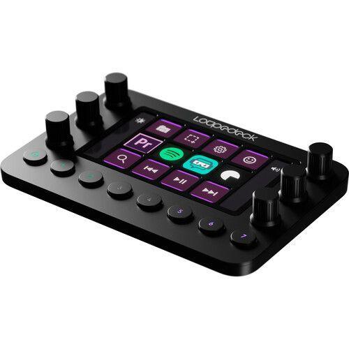 وحدة تحكم للبث المباشر وتحرير الصور والفيديو المنيوم لوبيدك Loupedeck Live Console for Content Creators & Streamers