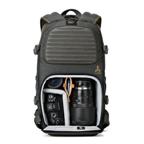 شنطة ظهر فليب سايد تريك BP 250 AW نايلون رمادي/أخضر داكن لويبرو Lowepro Flipside Trek BP 250 AW Backpack - SW1hZ2U6MTk0NDg0OQ==