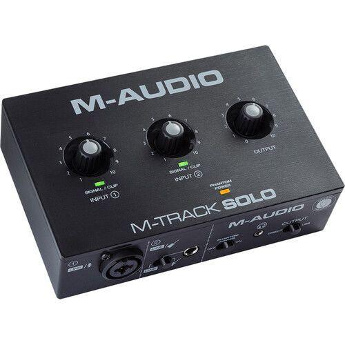 واجهة صوت يو اس بي إم أوديو M-Audio M-Track Solo Desktop 2x2 USB Audio Interface