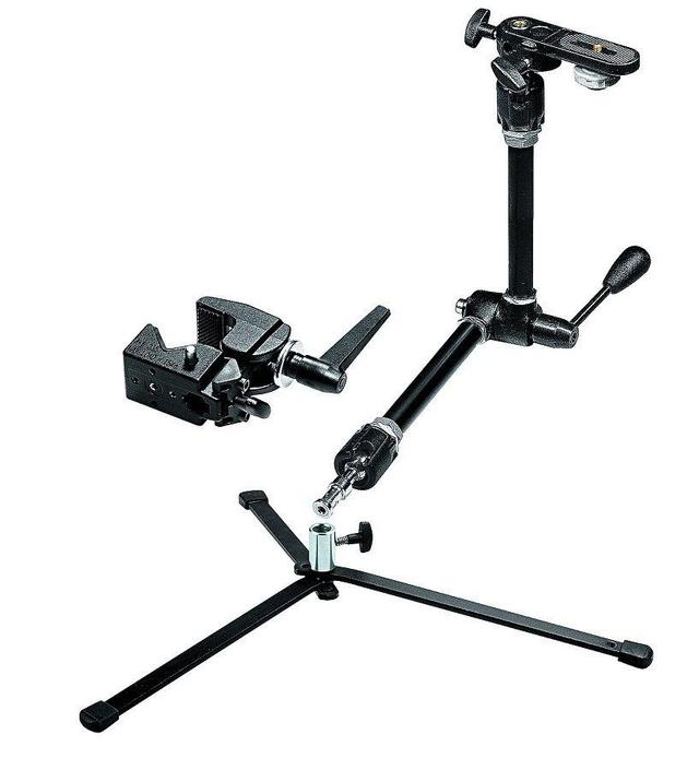 مجموعة ذراع سحرية 143 مع دعامة مظلة ومشبك وقاعدة خلفية مانفروتو Manfrotto 143 Magic Arm Kit