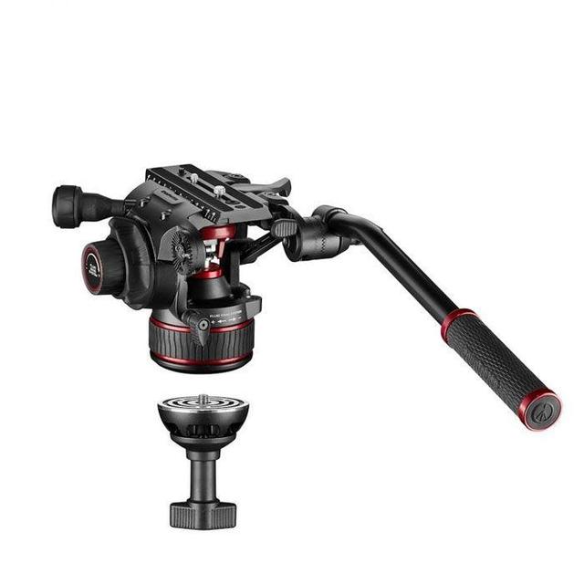 Manfrotto 608 Nitrotech Fluid Video Head & 536 Carbon Fiber Single Leg Tripod - SW1hZ2U6MTkzMzM2NQ==