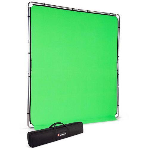 خلفية تصوير فوتوغرافي كروما 2 × 2.3 متر أخضر مانفروتو Manfrotto EzyFrame Background Chroma Key