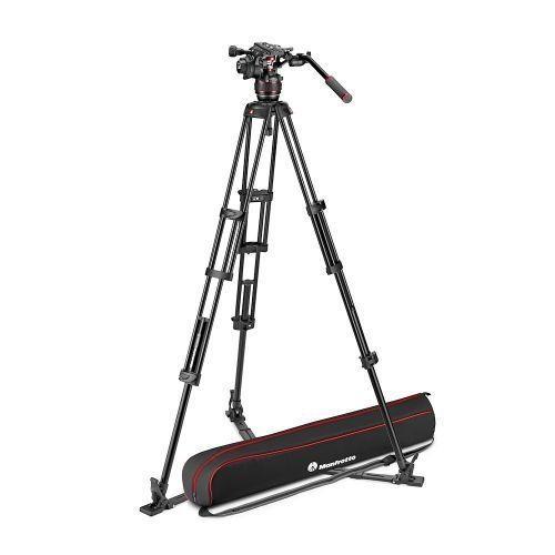 ترايبود مع رأس 608 ألمنيوم أسود مانفروتو Manfrotto Nitrotech 608 & Alu Twin GS