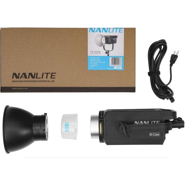 إضاءة تصوير ليد ثنائي اللون نان لايت NANLITE FS-300B LED Bi-color Spot Light - SW1hZ2U6MTkzOTkyMg==