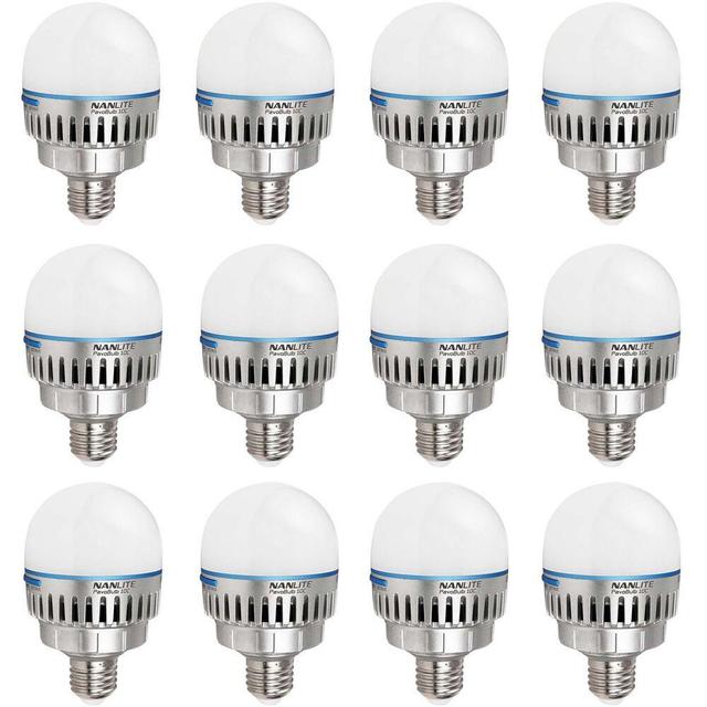 مجموعة لمبة ليد لإضاءة التصوير 12 قطعة نان لايت NANLITE PavoBulb 10C RGBWW LED Bulb - SW1hZ2U6MTkzMzQ3MA==