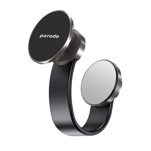 حامل جوال للسيارة مغناطيس ماغ سيف بورودو Porodo Magesafe Magnetic Flexible Car Mount - SW1hZ2U6MTkxMjA5MQ==