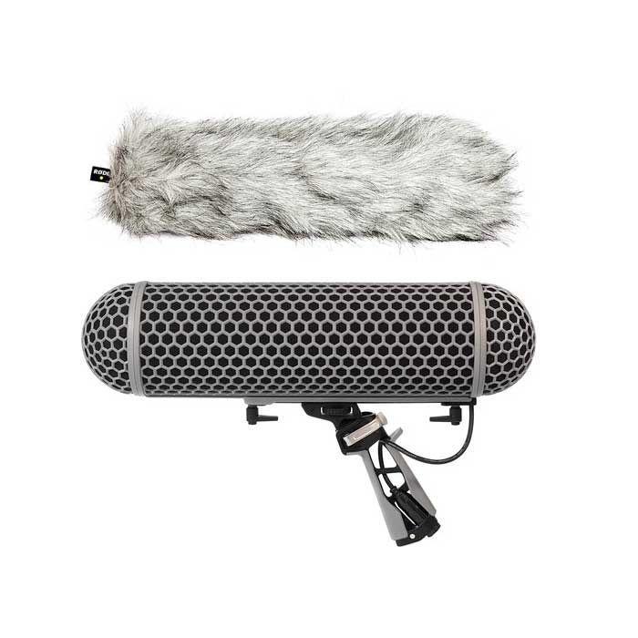 Rode Blimp Windshield and Rycote Shock Mount Suspension System for Shotgun Microphones