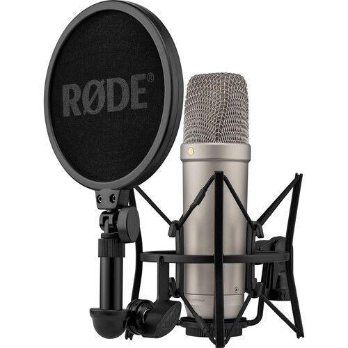 مايك رود NT1 احترافي الجيل الخامس لون فضي مع فلتر بوب Rode NT1 5th Generation Studio Condenser Microphone