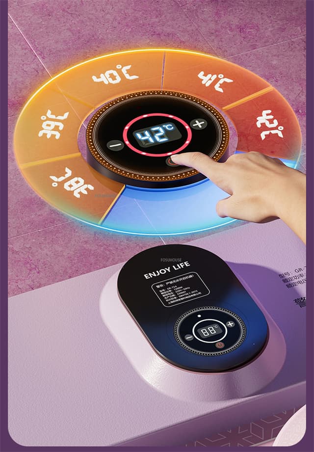 حوض استحمام قابل للطي حمام بخار أوتوماتيكي Volcano Bath Tub Automatic Heating Steam Bath