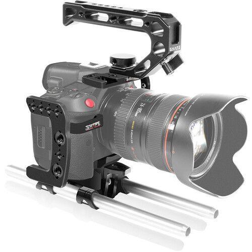 SHAPE Camera Cage for CANON R5C/R5/R6 with 15MM LW Rod System - SW1hZ2U6MTkzOTQ1Nw==