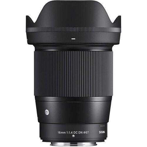 عدسة كاميرا 16 مم متوافقة مع NIKON Z صناعة اليابان سيجما SIGMA AF 16MM F/1.4 DC DN (C) for NIKON Z