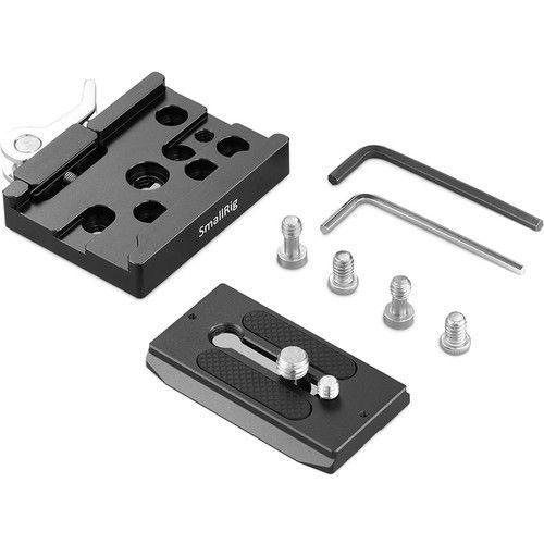 لوحة كاميرا صغيرة مع مشبك متوافقة مع نوع Arca سمول رينج SMALLRIG QUICK RELEASE CLAMP AND PLATE ARCA-TYPE COMPATIBLE 2144B - SW1hZ2U6MTk1MTEwNg==