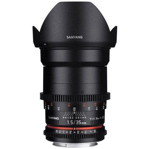 عدسة كاميرا 50 مم متوافقة مع كاميرات كانون سام يانج Samyang 50mm T1.5 VDSLR AS UMC Lens