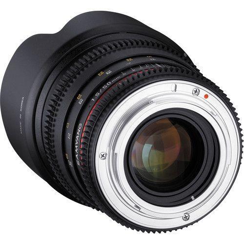 عدسة كاميرا 50 مم متوافقة مع كاميرات سوني سام يانج Samyang 50mm T1.5 VDSLR AS UMC Lens