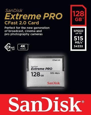 بطاقة ذاكرة 128 جيجا بايت سي فاست سان ديسك SanDisk C-fast 2.0 Extreme Pro