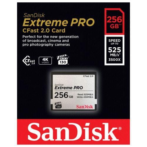 بطاقة ذاكرة 256 جيجا بايت C-fast 2.0 Extreme Pro سان ديسك SanDisk C-fast 2.0 Extreme Pro