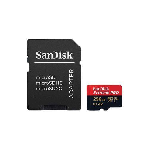بطاقة ذاكرة 256 جيجا بايت مايكرو سرعة قراءة 200 ميجا بايت في الثانية سان ديسك SanDisk microSD Extreme Pro UHS I Card